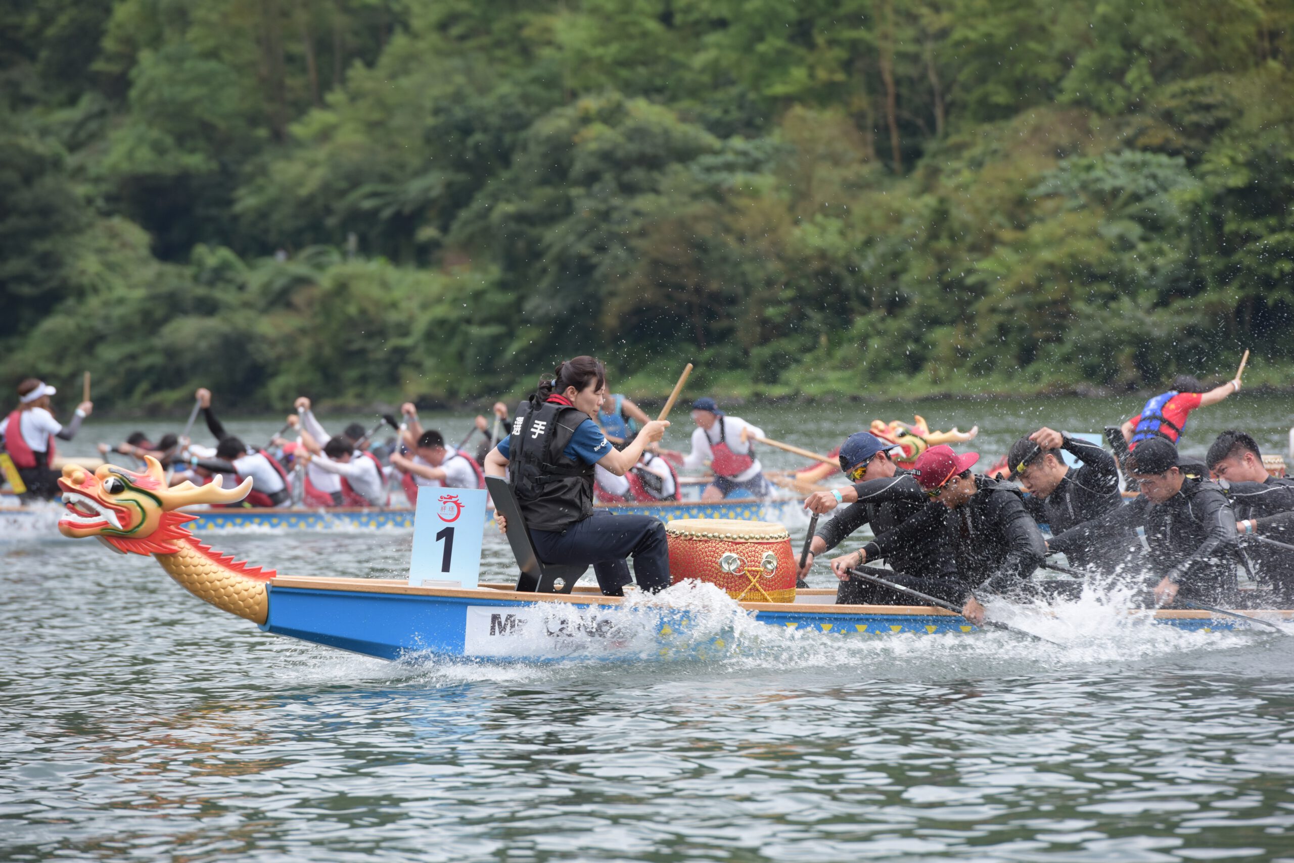 「花蓮2019威剛太平洋國際龍舟節」縣長徐榛蔚擔任花蓮隊擂鼓手「領航得標」