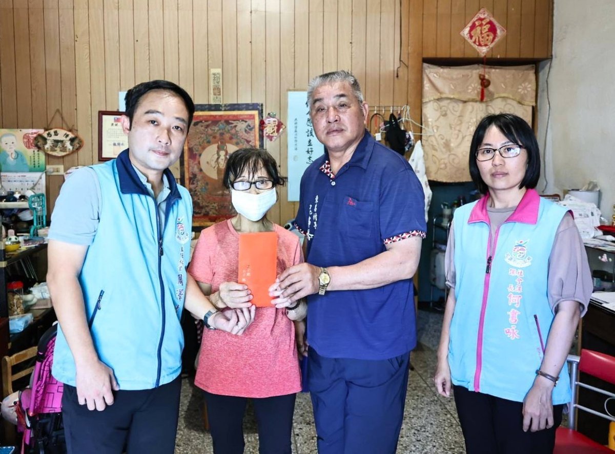 吉安鄉東昌村新住民生活遇困境 游淑貞鄉長親送仁愛基金送暖紓困