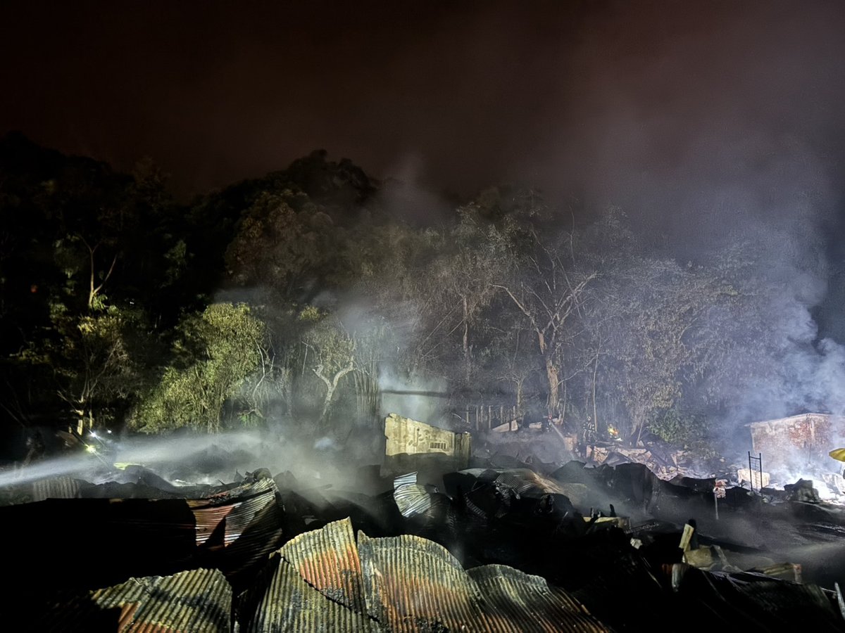 林田山百年聚落遭祝融肆虐，花蓮分署協力撲滅火勢