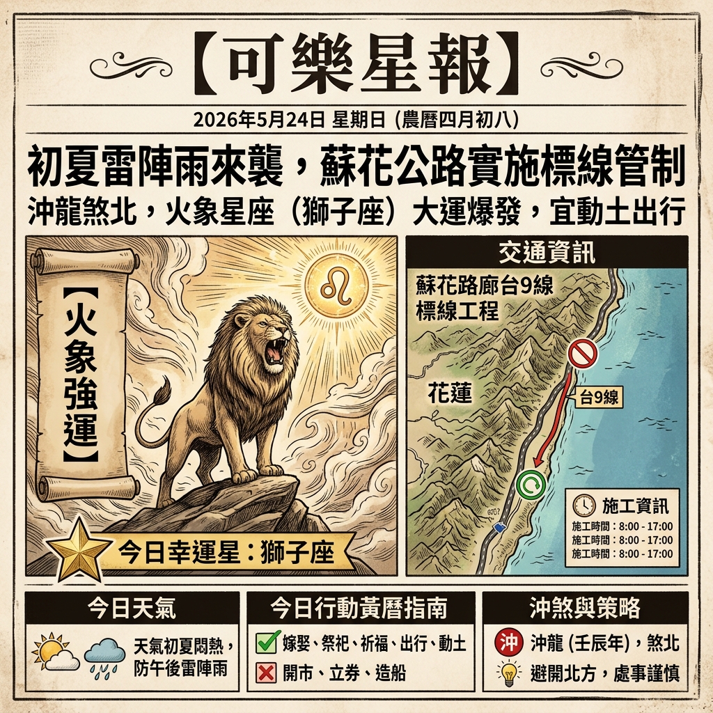 【可樂星報】2026/05/24 地方脈動與商機掃描