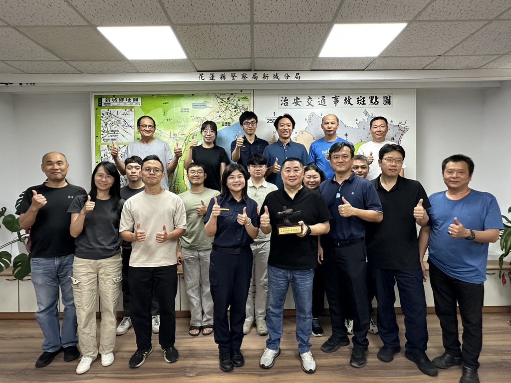 花蓮警察局新城分局舉辦退休茶會為張永健小隊長圓滿落幕37載警職生涯