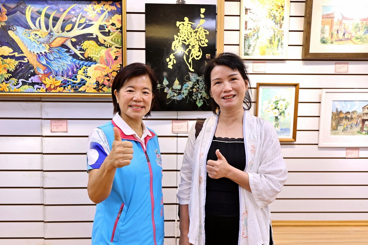 花蓮美育交流學會聯展 吉安游淑貞推廣藝文深化生活