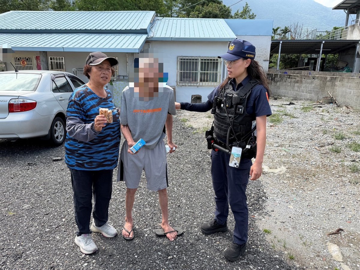 失智翁外出迷途　新城警暖心協尋助其平安返家
