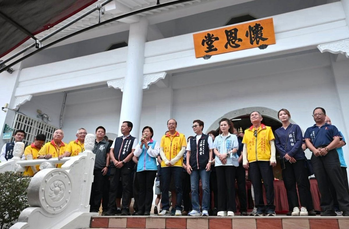 吉安鄉中元祈福法會 游淑貞推環保祭祀加速櫃體重建